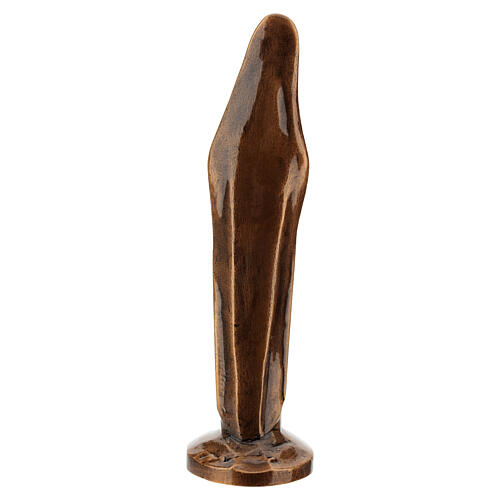 Statue Vierge avec voile bronze satiné pour extérieur 8