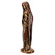Estátua Nossa Senhora com véu em bronze brilhante para exterior s4
