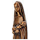 Virgen con Niño estatua moderna bronceada para exterior 40x10x5 cm s5