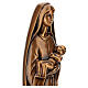 Vierge à l'Enfant statue moderne en laiton pour extérieur 40x10x5 cm s7