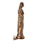 Figura Najświętszego Serca Jezusa z podstawą - na ścianę, na zewnątrz, 28 cm, brązowana s7