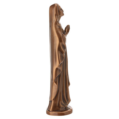 Figura Matki Boskiej z Lourdes - brązowana, całopostaciowa, do ekspozycji na zewnątrz 6
