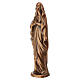Estátua da Nossa Senhora de Lourdes bronzeada para exterior, figura inteira s3