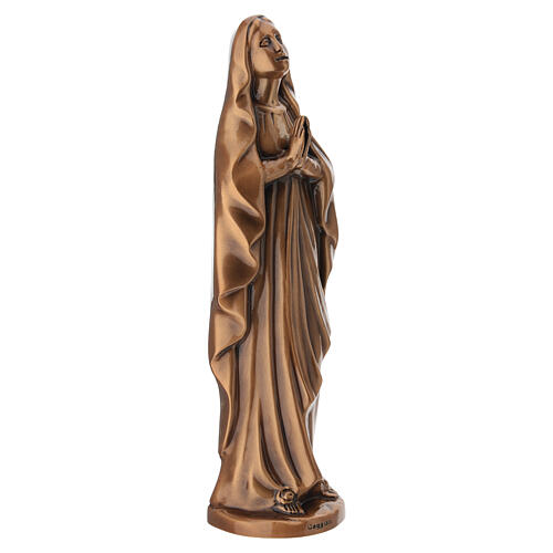 Bronzed Statue of Our Lady of Lourdes, Full Figure, for Outdoor Use 5