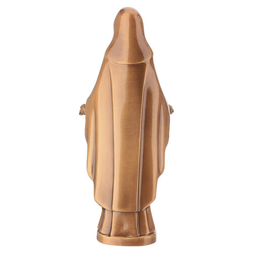 Estatua Virgen Inmaculada para suelo con acabado bronce 5