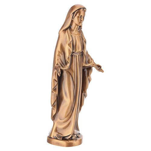Statue Vierge Immaculée pour mise en terre finition bronze 4