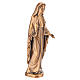 Statue Vierge Immaculée pour mise en terre finition bronze s4