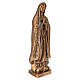 Estatua Virgen de Fátima para suelo 50 cm acabado bronce s5