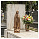Our Lady of Fatima cemetery statue 50 cm, bronze finish s2