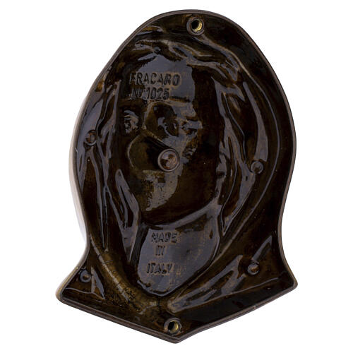 Tabliczka nagrobna - Madonna, na ścianę, wykończenie brązowe, 10 cm 5