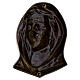 Bronzed Cemetery Virgin Mary Wall Plaque 10 cm s5