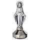 Estatua 5x2 cm Virgen Milagrosa zamak plateado base magnética s1