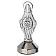 Miraculous Mary statue in silver zamak with magnetic base, 5x2 cm s3