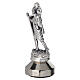 Statuina zama argentata San Cristoforo base magnetica 5x2cm s2