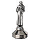 Statuette 5x2 cm Saint François en zamak argenté base magnétique s1