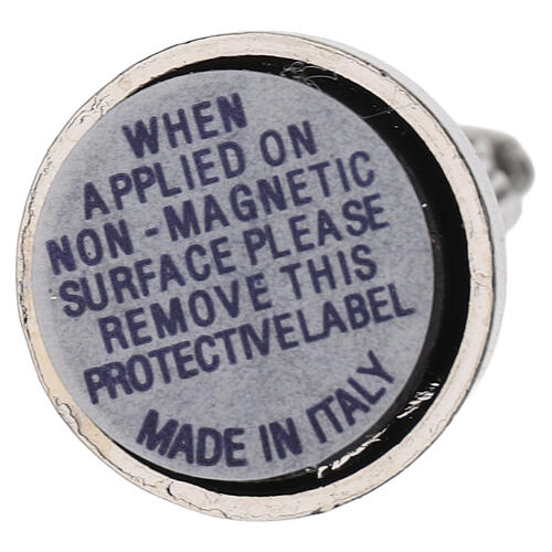 Figurka z magnesem Matka Boża Fatimska, wykończenie srebrne 4