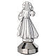 Merciful Jesus, 2x0.8 in, silvered zamak statue with magnetic base s3