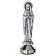 Our Lady of Lourdes, 2.8x0.8 in, silvered zamak sculpture with magnetic base s1