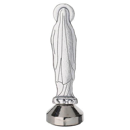 Figurka Matki Bożej z Lourdes, 7 × 2 cm, posrebrzana, z magnetyczną podstawą 3