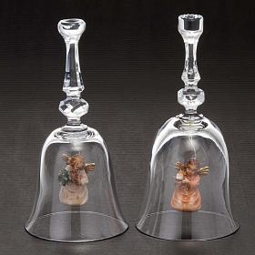Decoraciones navideñas para la casa: Campanillo de cristal con ángel Decoraciones navideñas para la casa: Campanillo de cristal con ángel