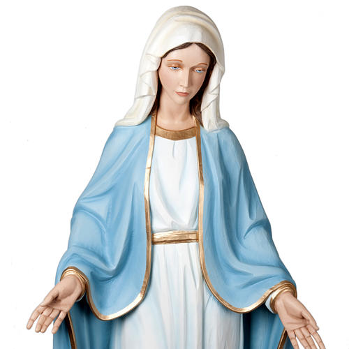 Virgen de la Milagrosa 160 cm en fibra de vidrio 3