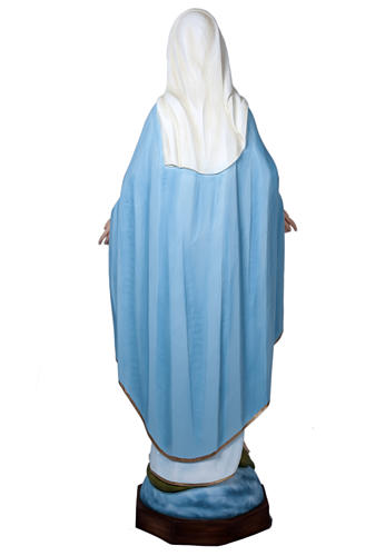 Virgen de la Milagrosa 160 cm en fibra de vidrio 5