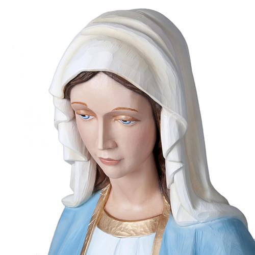Virgen de la Milagrosa 160 cm en fibra de vidrio 7