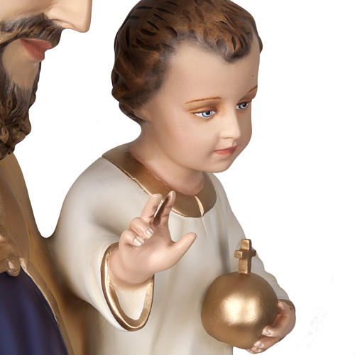 Heiligenfigur Josef mit Jesuskind Fiberglas, 160 cm 5