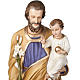 Heiligenfigur Josef mit Jesuskind Fiberglas, 160 cm s8