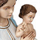 Vierge avec enfant bénissant statue fibre de verre 85 cm s4