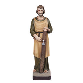 Heiligenfigur Josef der Schreiner, Fiberglass 80 cm