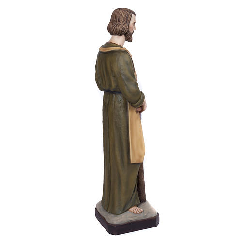 Heiligenfigur Josef der Schreiner, Fiberglass 80 cm 6