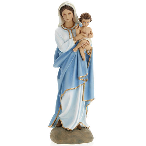 Statue Maria mit Jesuskind, Fiberglass 60 cm 2
