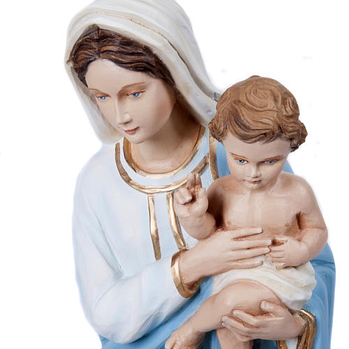Statue Maria mit Jesuskind, Fiberglass 60 cm 3