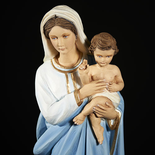 Statue Maria mit Jesuskind, Fiberglass 60 cm 17