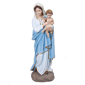 Virgen Mária con Niño 60 cm fibra de vidrio