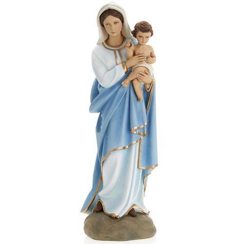 Virgen Mária con Niño 60 cm fibra de vidrio 2