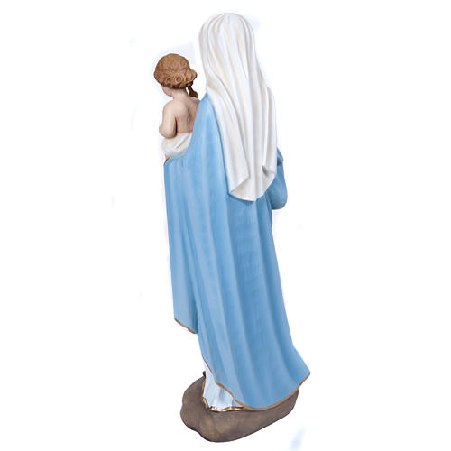 Virgen Mária con Niño 60 cm fibra de vidrio 11