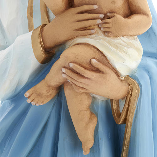 Virgen Mária con Niño 60 cm fibra de vidrio 16