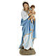Virgen Mária con Niño 60 cm fibra de vidrio s2