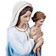 Virgen Mária con Niño 60 cm fibra de vidrio s6