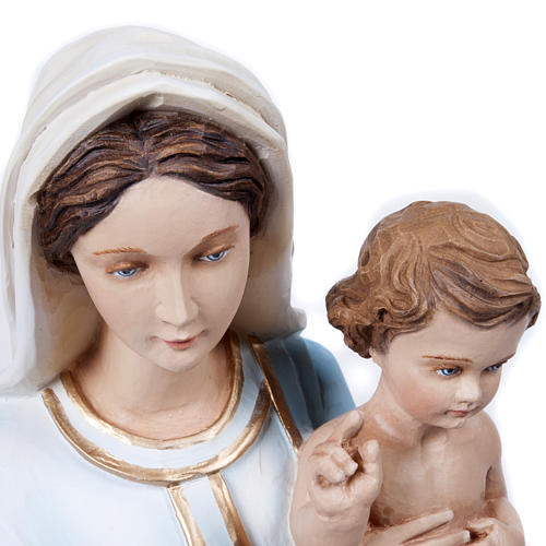 Vierge à l'enfant statue fibre de verre 60 cm 10