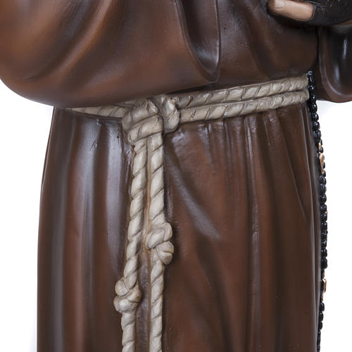 Padre Pio 110 cm fibra de vidro 6