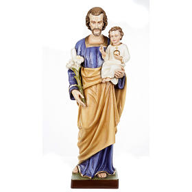Imagens em Fibra de Vidro: São José com Menino 80 cm fibra de vidro brilhante Imagens em Fibra de Vidro: São José com Menino 80 cm fibra de vidro brilhante