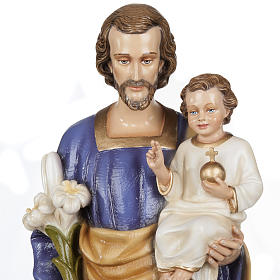 Imagens em Fibra de Vidro: São José com Menino 80 cm fibra de vidro brilhante Imagens em Fibra de Vidro: São José com Menino 80 cm fibra de vidro brilhante
