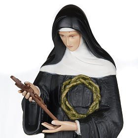 Statue Heilige Rita von Cascia, Fiberglas 100 cm