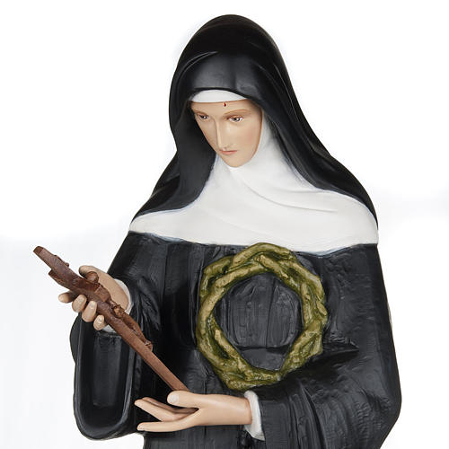 Statue Heilige Rita von Cascia, Fiberglas 100 cm 2