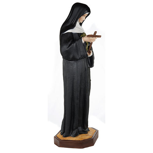 Statue Heilige Rita von Cascia, Fiberglas 100 cm 5