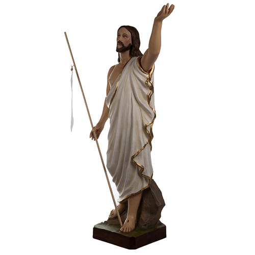 Cristo resucitado 85 cm fibra de vidrio 4