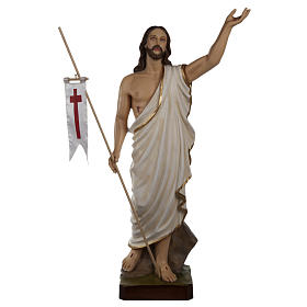 Christ Ressuscité statue fibre de verre 85 cm